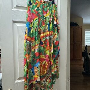 Panama Jack Vibrant Tropical Maxi Skirt